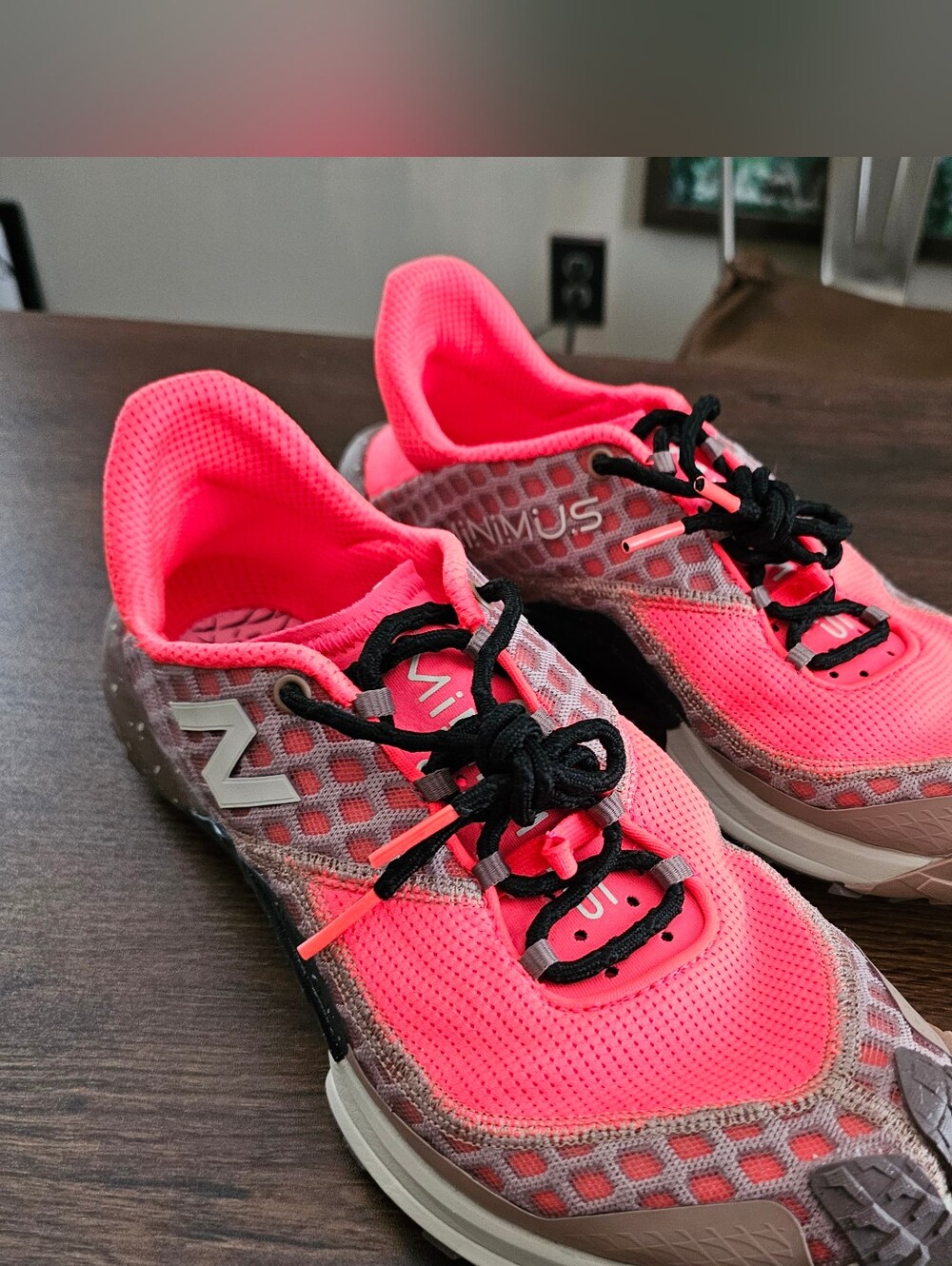 New Balance Men’s Red/pink Lightweight Athletic Running Shoes